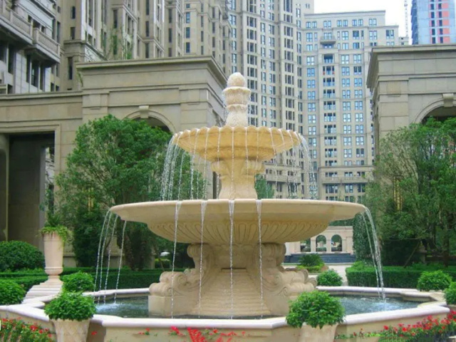 惠城喷泉水景图